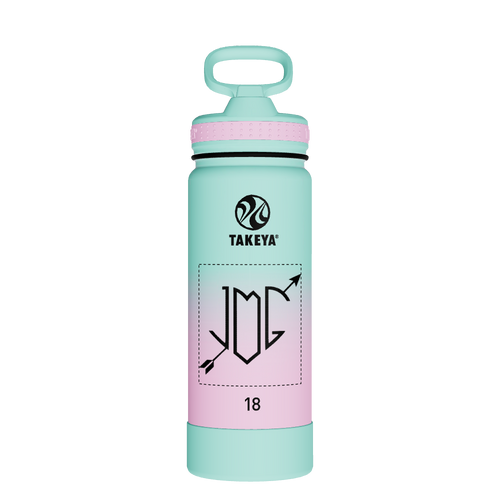 Actives Water Bottle With Straw Lid - customized