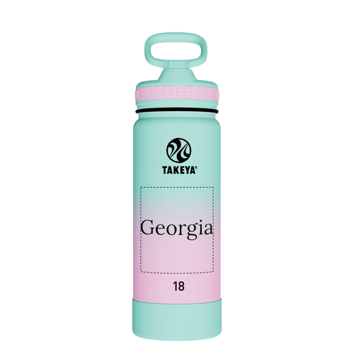 Actives Water Bottle With Straw Lid - customized