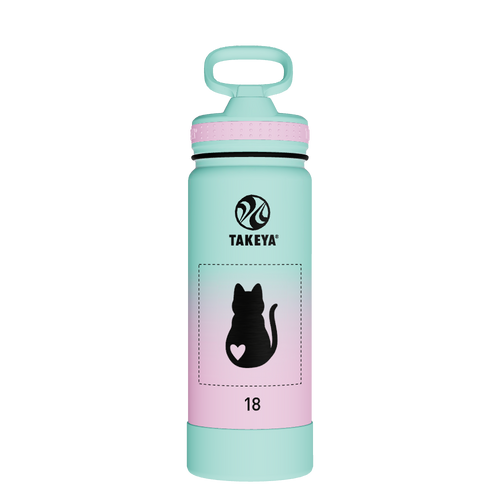 Actives Water Bottle With Straw Lid - customized