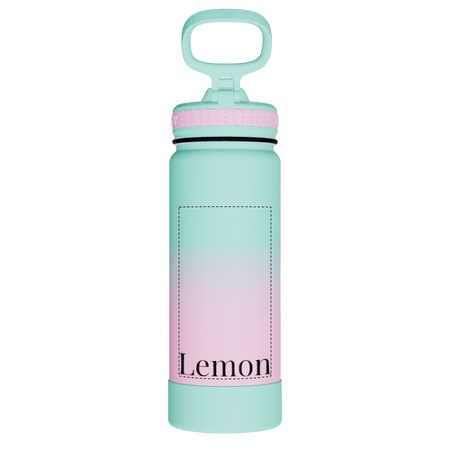 Actives Water Bottle With Straw Lid - customized