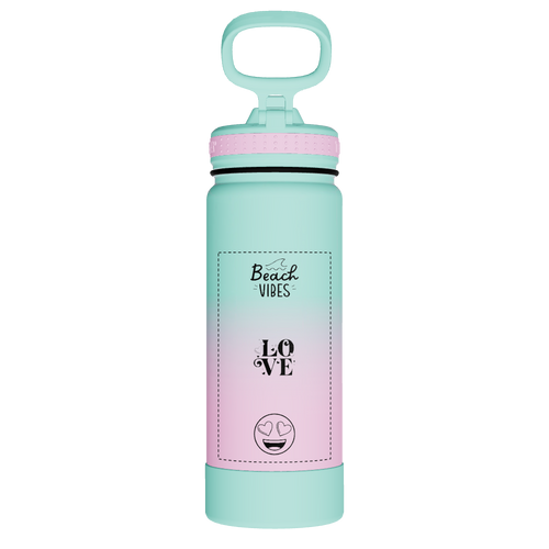 Actives Water Bottle With Straw Lid - customized