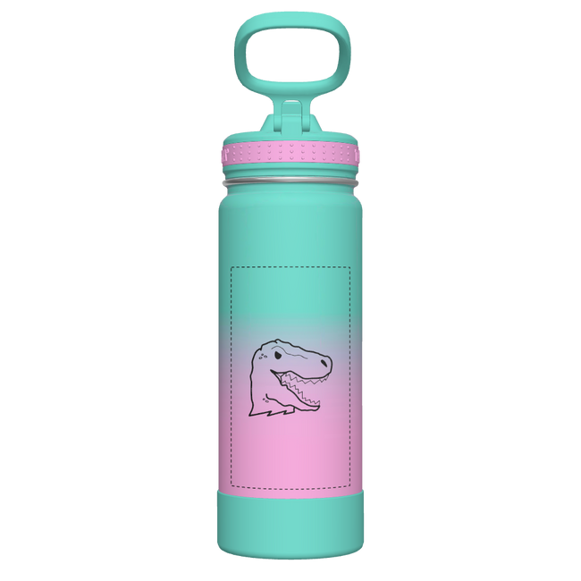 Actives Ombre Water Bottle With Straw Lid - customized