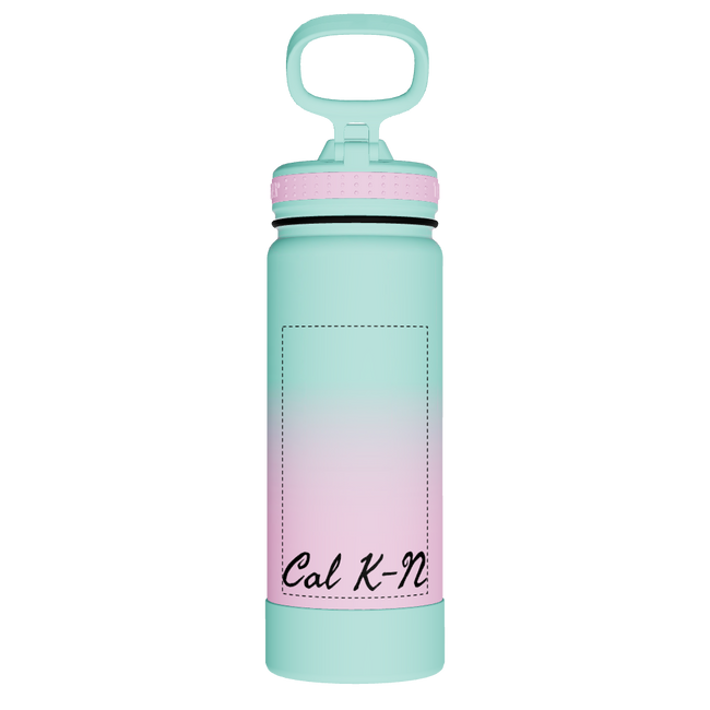 Actives Water Bottle With Straw Lid - customized