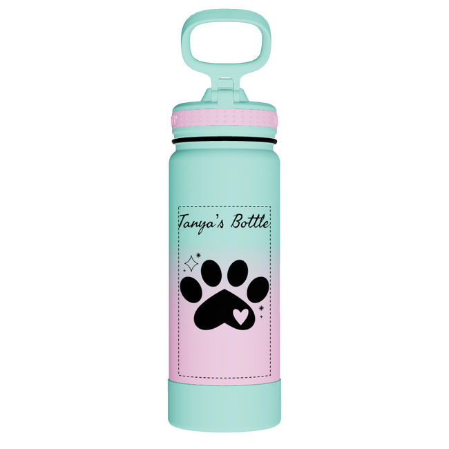 Actives Water Bottle With Straw Lid - customized