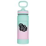 Actives Water Bottle With Straw Lid - customized