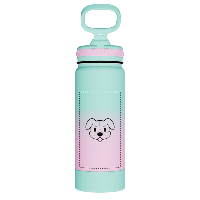 Actives Water Bottle With Straw Lid - customized