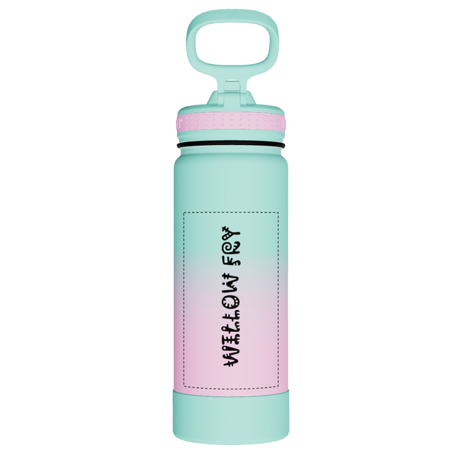 Actives Water Bottle With Straw Lid - customized