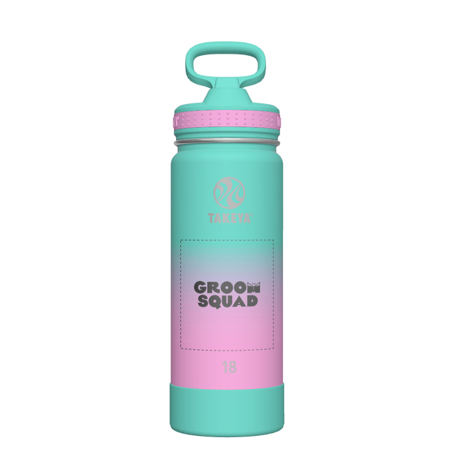 Actives Ombre Water Bottle With Straw Lid - customized