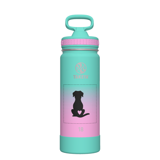 Actives Ombre Water Bottle With Straw Lid - customized