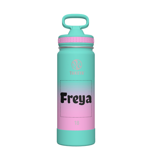 Actives Ombre Water Bottle With Straw Lid - customized