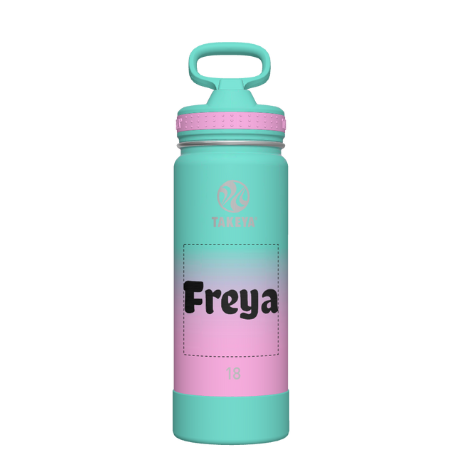 Actives Ombre Water Bottle With Straw Lid - customized