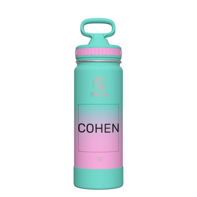 Actives Ombre Water Bottle With Straw Lid - customized