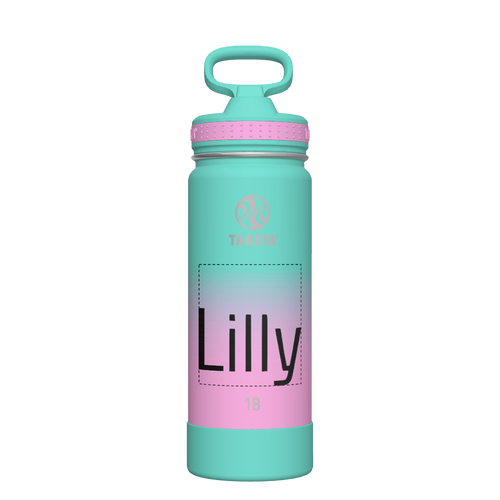 Actives Ombre Water Bottle With Straw Lid - customized