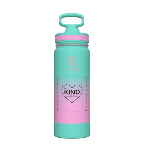 Actives Ombre Water Bottle With Straw Lid - customized