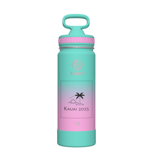 Actives Ombre Water Bottle With Straw Lid - customized