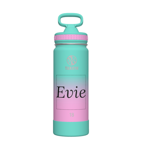 Actives Ombre Water Bottle With Straw Lid - customized