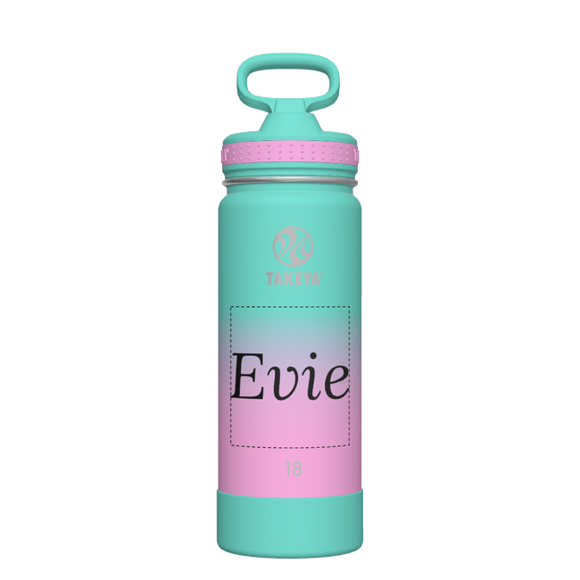 Actives Ombre Water Bottle With Straw Lid - customized
