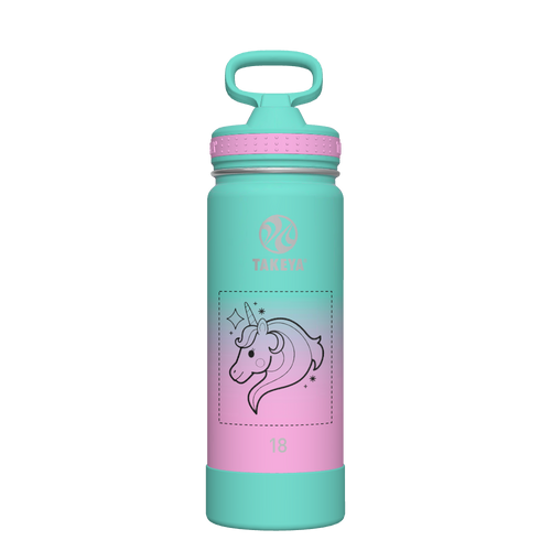 Actives Ombre Water Bottle With Straw Lid - customized