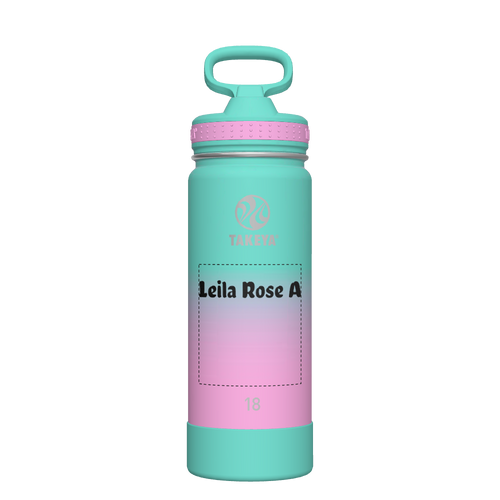 Actives Water Bottle With Straw Lid - customized