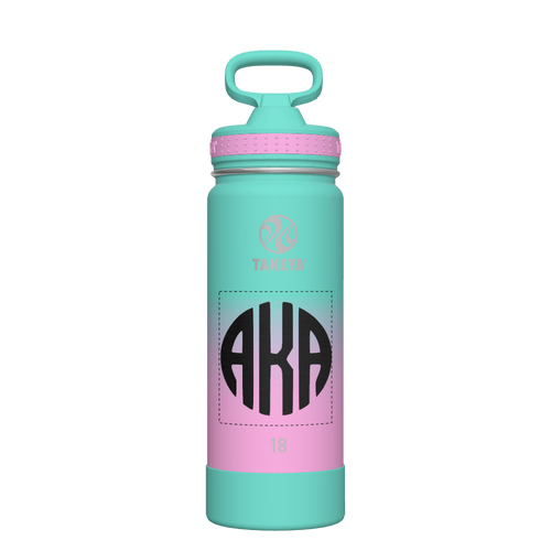 Actives Water Bottle With Straw Lid - customized