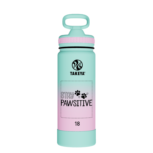 Actives Water Bottle With Straw Lid - customized