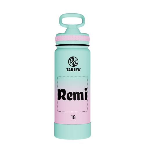 Actives Water Bottle With Straw Lid - customized