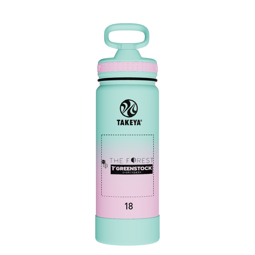 Actives Water Bottle With Straw Lid - customized