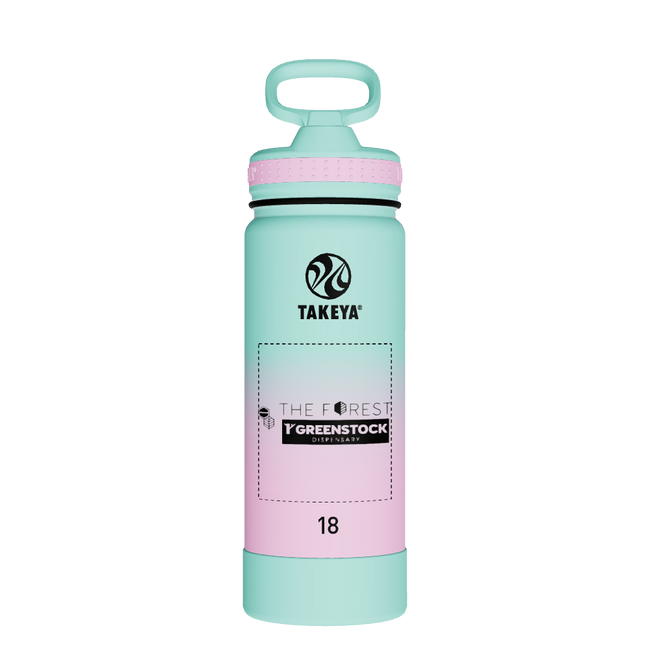 Actives Water Bottle With Straw Lid - customized