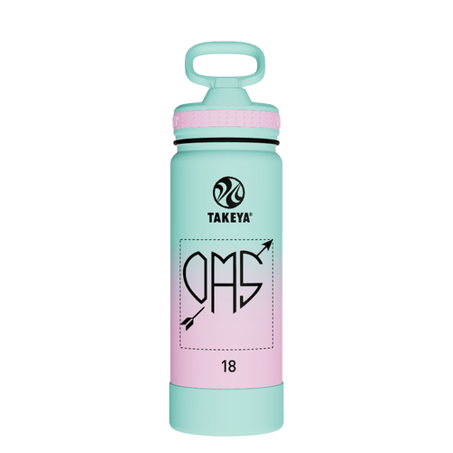 Actives Water Bottle With Straw Lid - customized