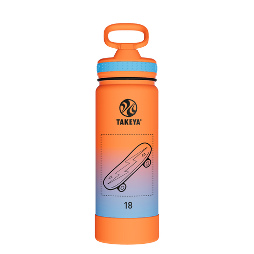 Actives Water Bottle With Straw Lid - customized