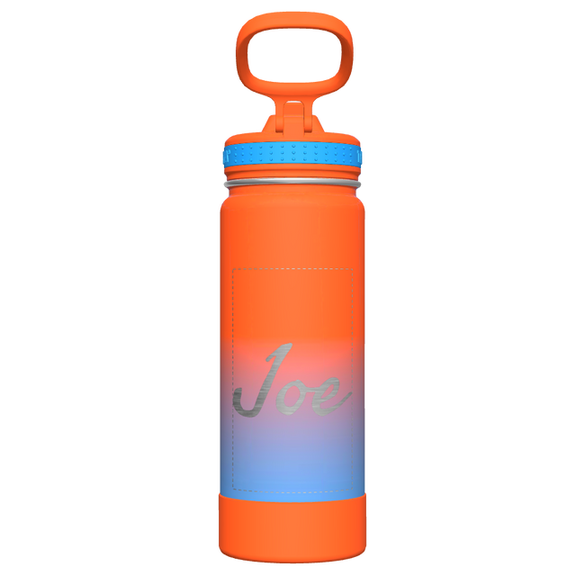 Actives Ombre Water Bottle With Straw Lid - customized