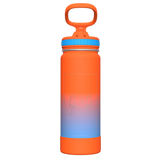 Actives Ombre Water Bottle With Straw Lid - customized