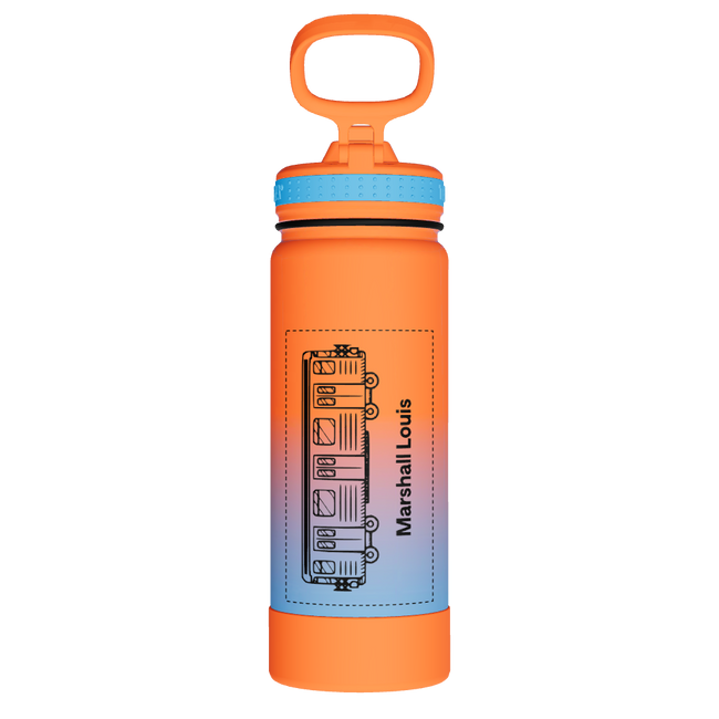Actives Water Bottle With Straw Lid - customized