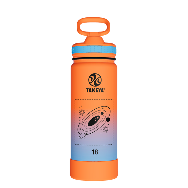Actives Water Bottle With Straw Lid - customized