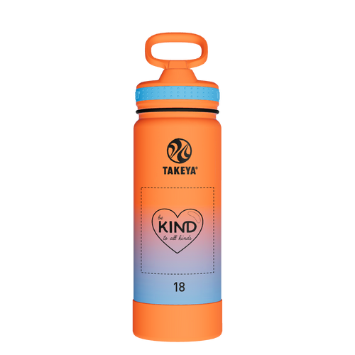 Actives Water Bottle With Straw Lid - customized