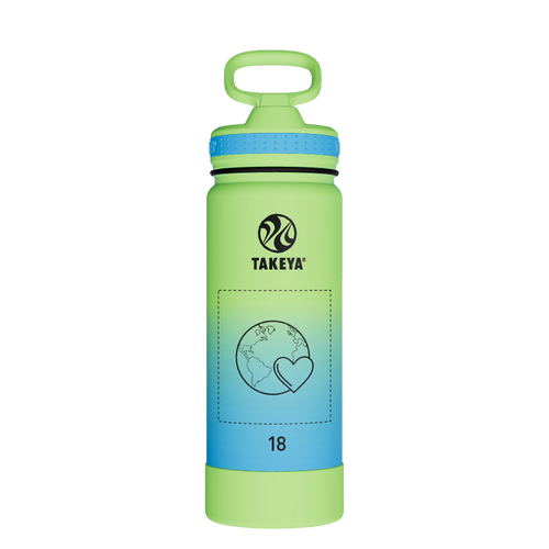 Actives Water Bottle With Straw Lid - customized