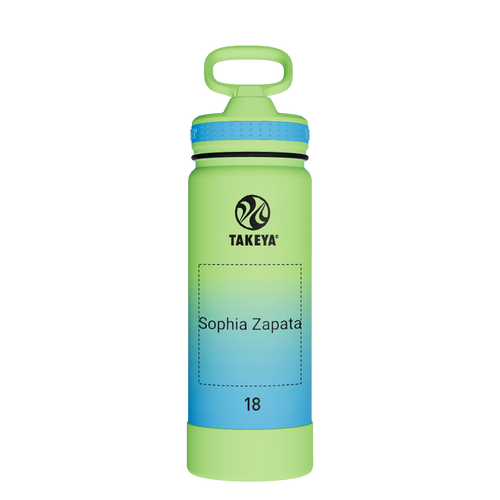 Actives Water Bottle With Straw Lid - customized
