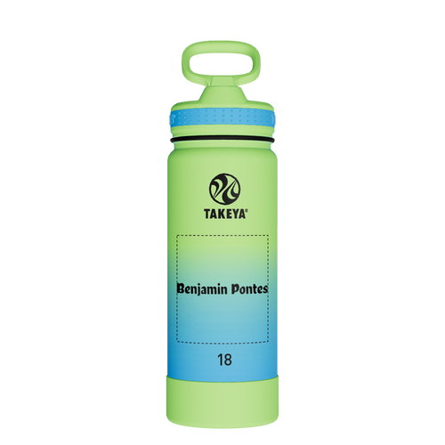 Actives Water Bottle With Straw Lid - customized