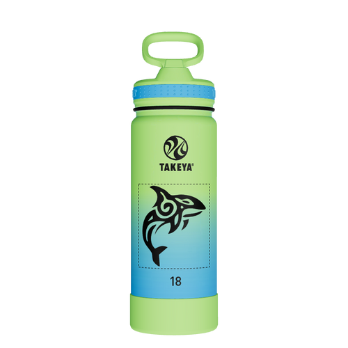 Actives Water Bottle With Straw Lid - customized