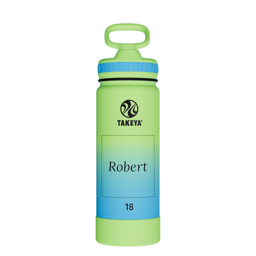 Actives Water Bottle With Straw Lid - customized