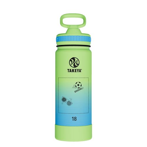 Actives Water Bottle With Straw Lid - customized
