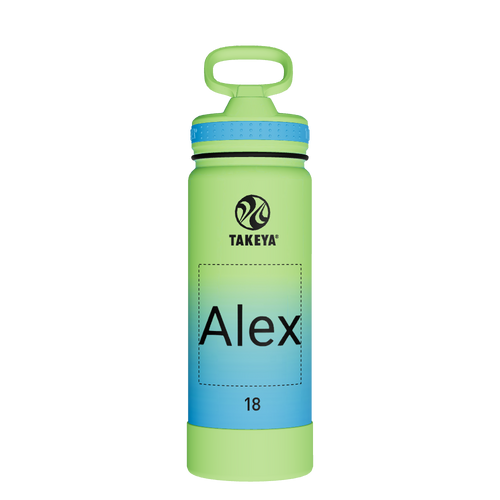 Actives Water Bottle With Straw Lid - customized