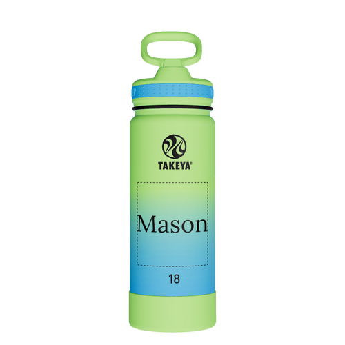 Actives Water Bottle With Straw Lid - customized