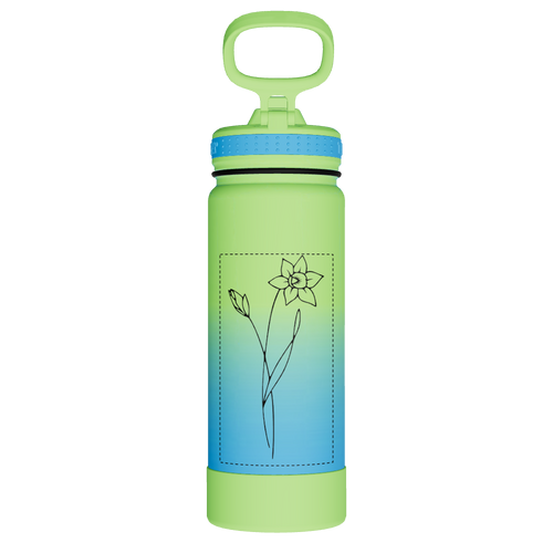 Actives Water Bottle With Straw Lid - customized
