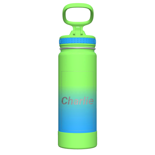 Actives Ombre Water Bottle With Straw Lid - customized