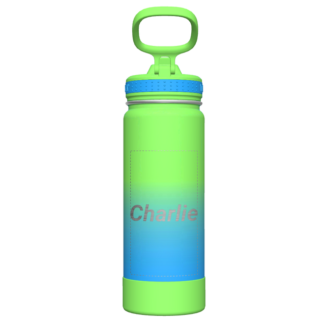 Actives Ombre Water Bottle With Straw Lid - customized