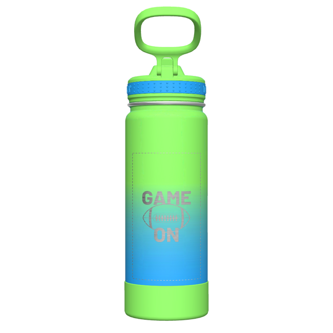 Actives Ombre Water Bottle With Straw Lid - customized