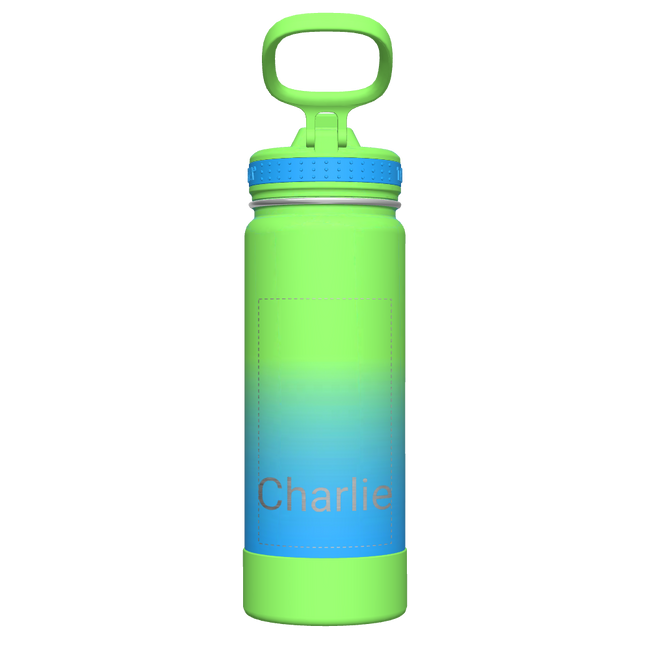 Actives Ombre Water Bottle With Straw Lid - customized