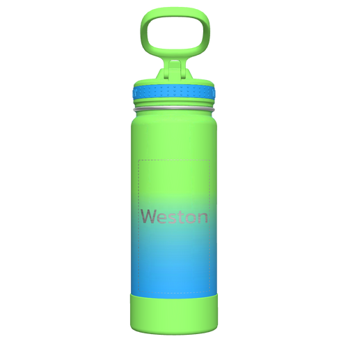 Actives Ombre Water Bottle With Straw Lid - customized