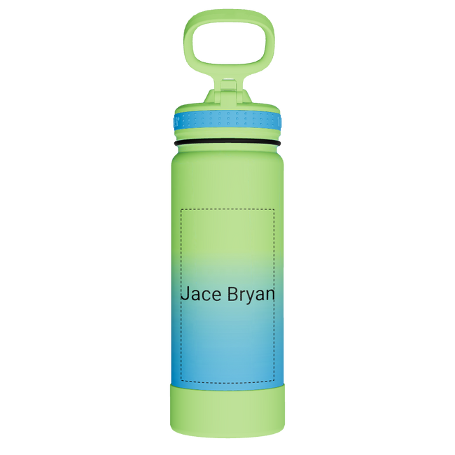 Actives Water Bottle With Straw Lid - customized